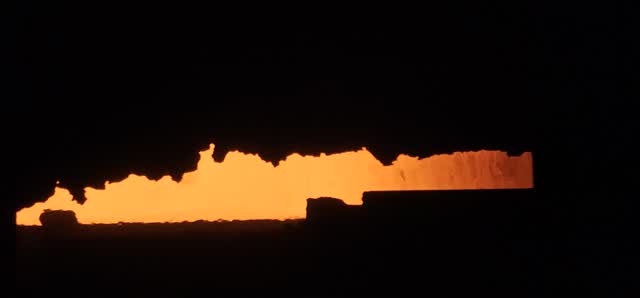 Molten steel abstract