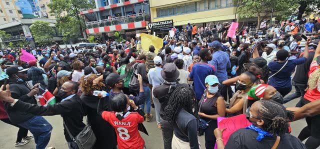Crowd from above
