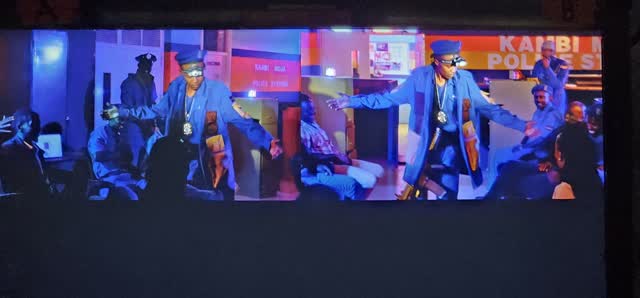 Neon squad room set