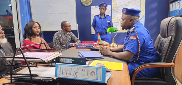 Police station scene